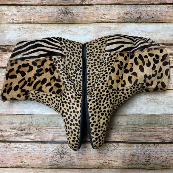 Falchi by Carlos Falchi Madison Calfhair Bootie - Picture 8 of 10